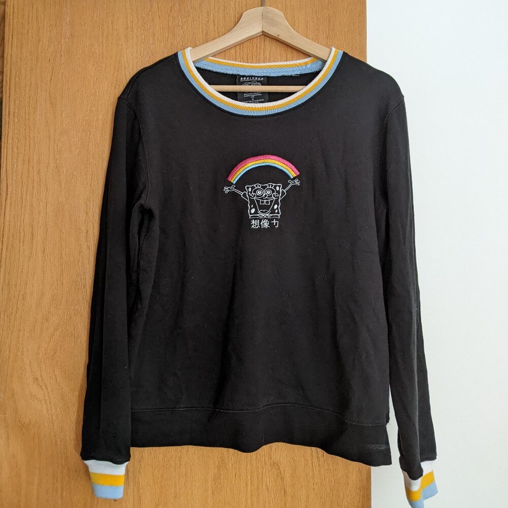 Boxlunch Exclusive Spongebob Squarepants Imagination Sweater (Size M for Women)